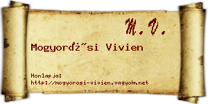 Mogyorósi Vivien névjegykártya