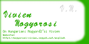 vivien mogyorosi business card